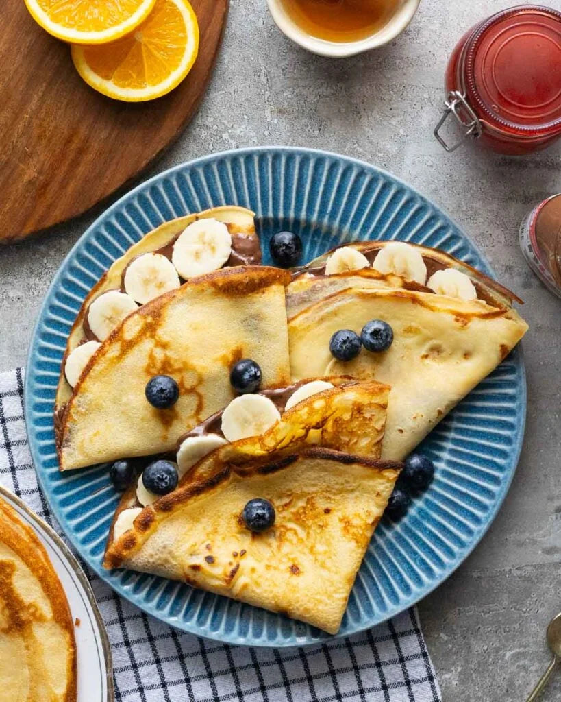 Nutella, Banana & Blueberry Crepe
